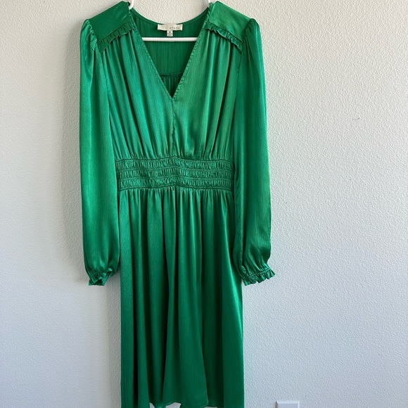 Pinch | Dresses | Pinch Green Midi Dress Faux Silk Size M Green | Poshmark